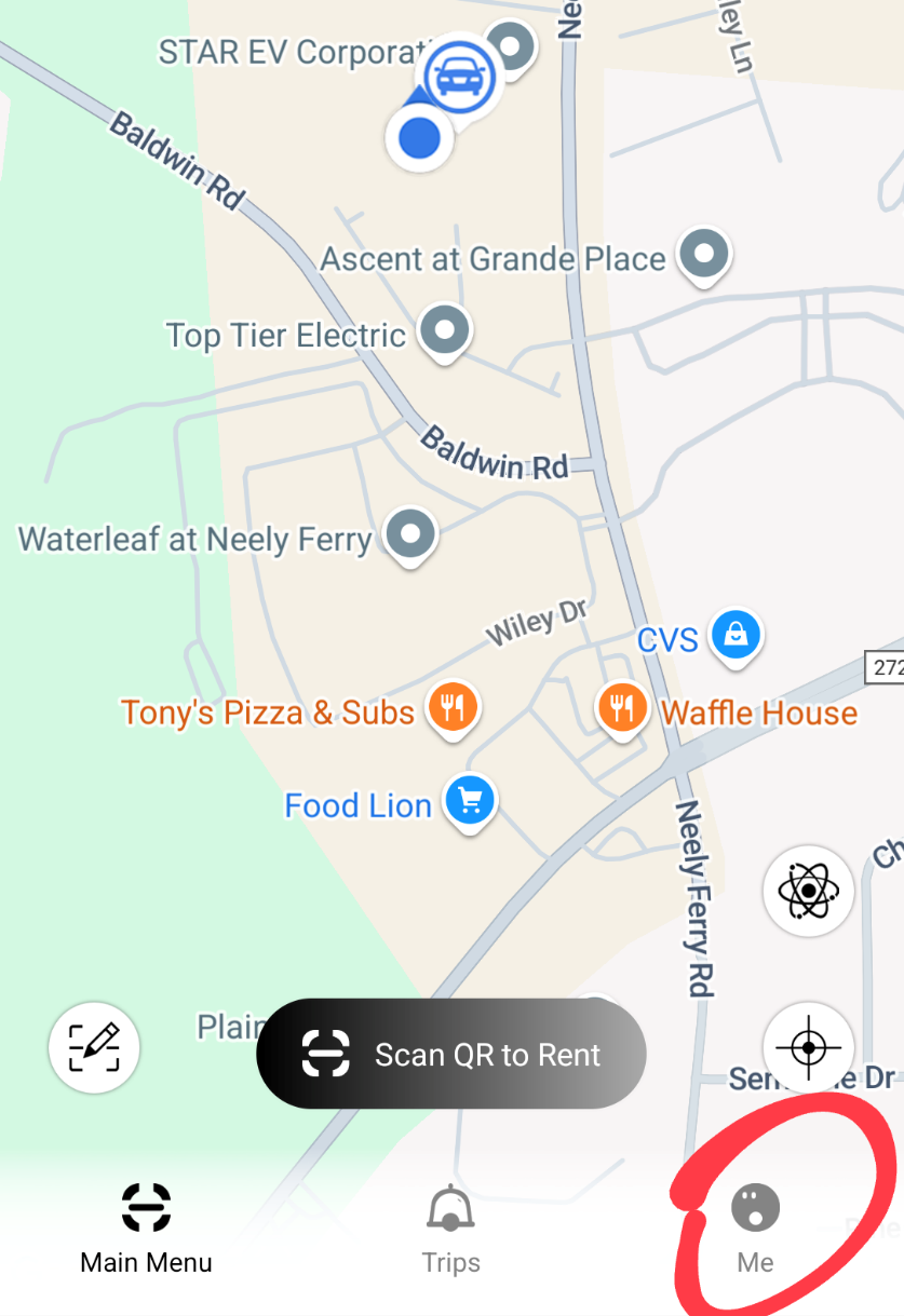 Step 3: Profile Button Location