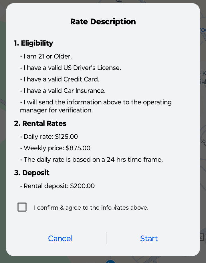 Step 6: Rental Rate Description
